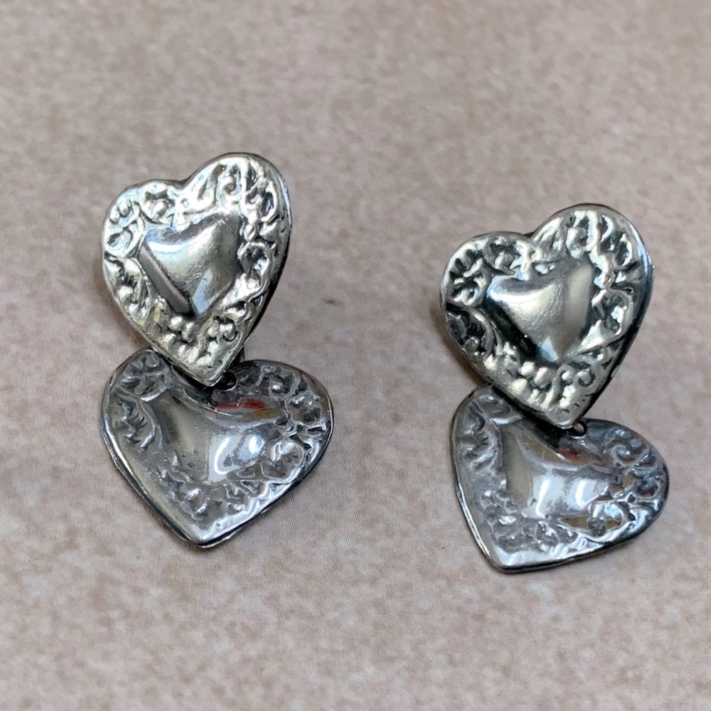 Adorable unique sterling silver dangle earrings!